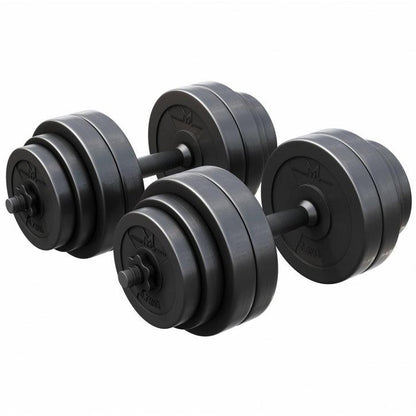 E-Series Kurzhantelset 25 mm Kunststoff 30 kg - Gorilla Sports DE