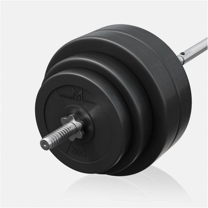 E-Series Langhantelset 25 mm Kunststoff 60 kg - Gorilla Sports DE