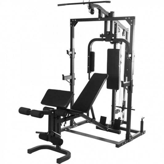 Home Gym mit verstellbarer Hantelbank - Gorilla Sports DE