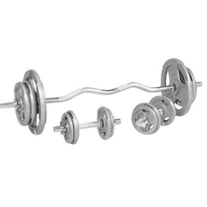 SZ-Curlset Gusseisen Gripper 70 kg - Gorilla Sports DE