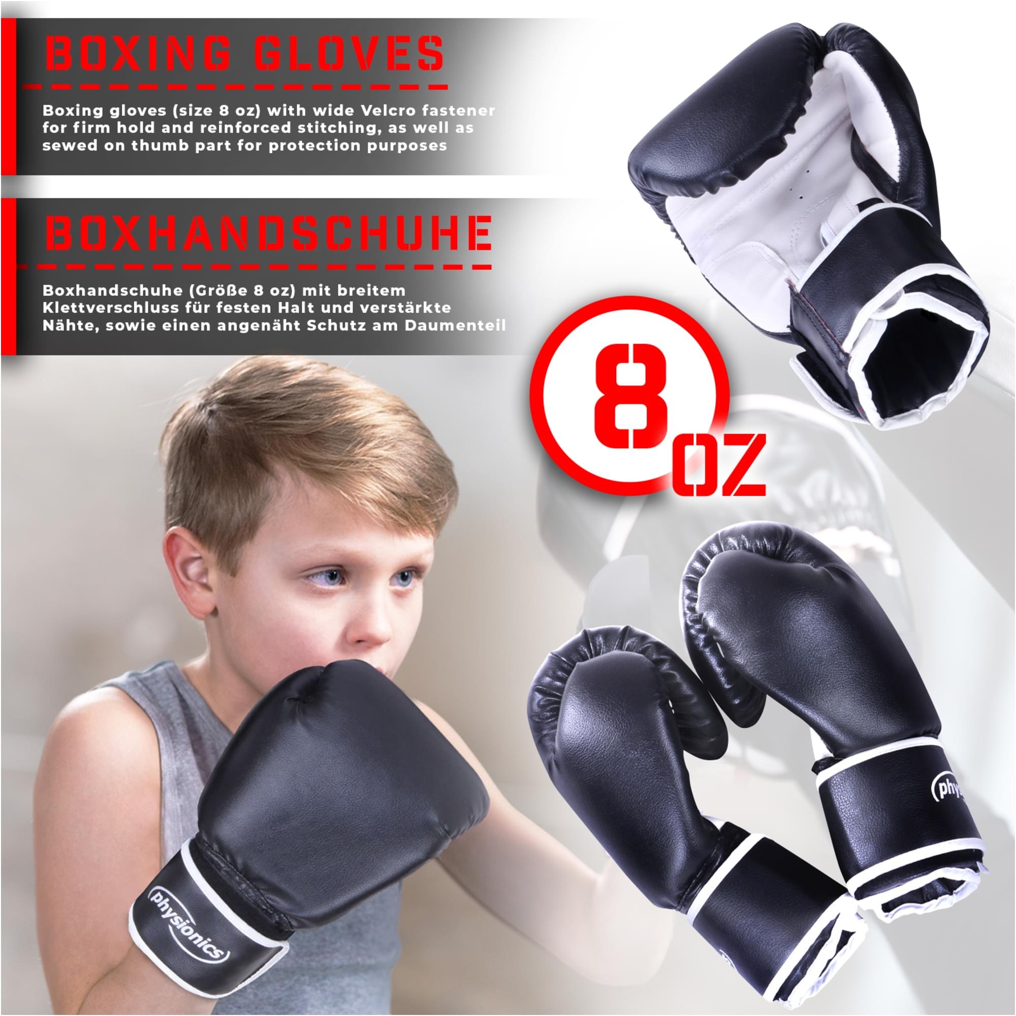 | für Boxsack-Set Kinder Physionics Sports kg 8,7 Gorilla